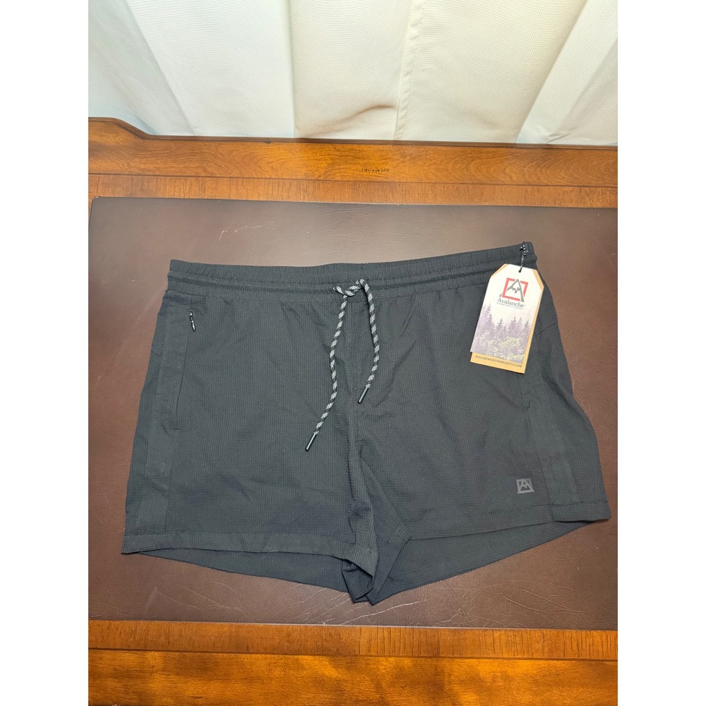 Avalanche Outdoor Supply Co Womens Black Quick Dry Hiking Athletic Shorts Large